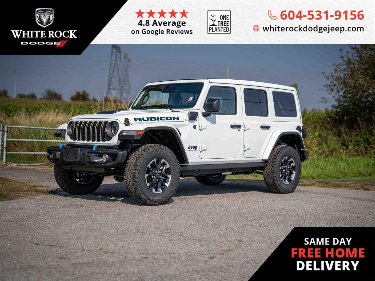 New 2025 Jeep Wrangler 4xe RUBICON for sale in Surrey, BC