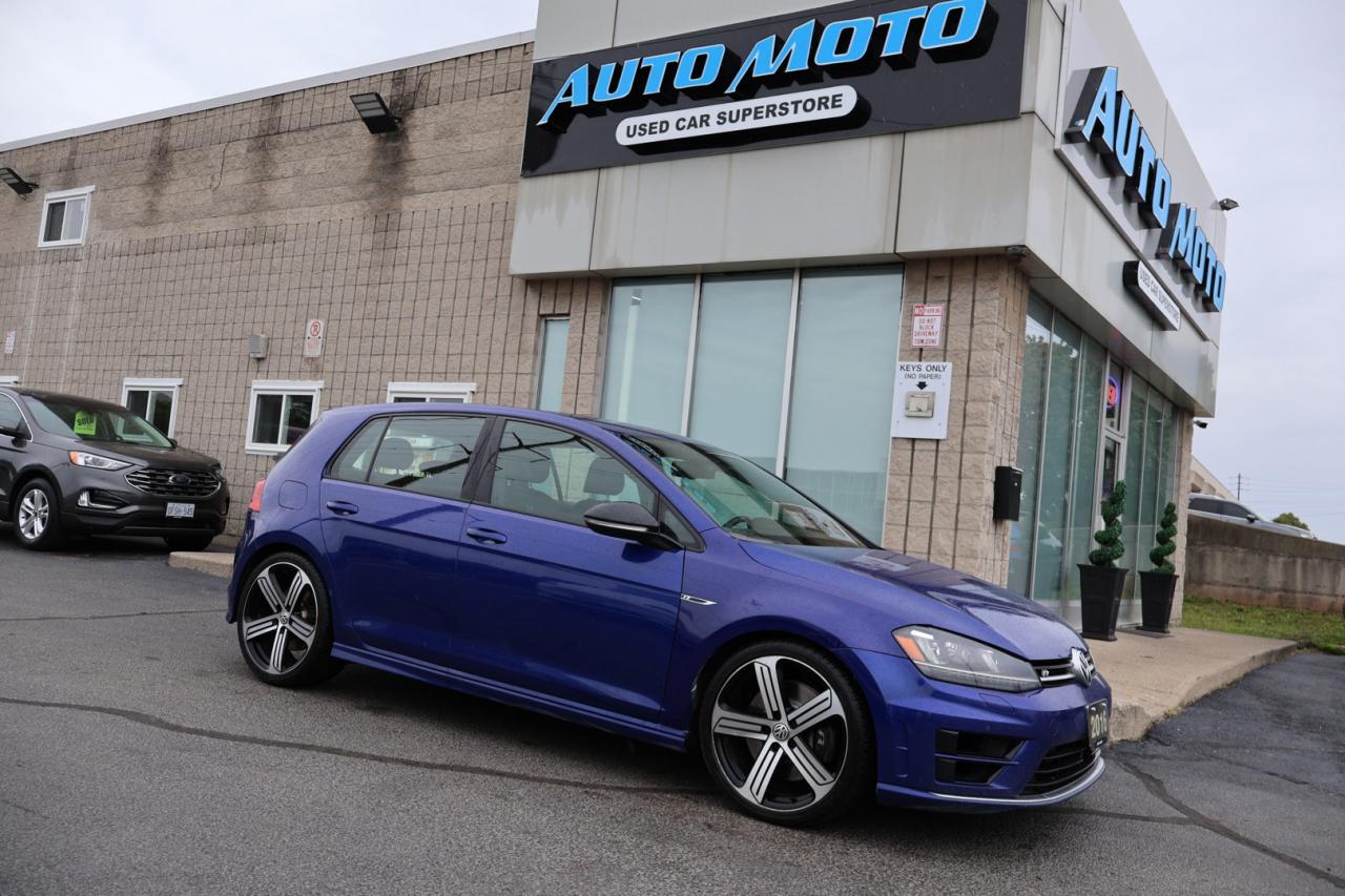 Used 2016 Volkswagen Golf R 2.0L DSG AWD CERTIFIED *1 OWNER*ACCIDENT FREE* CAMERA NAV BLUETOOTH LEATHER HEATED SEATS CRUISE ALLOYS  NAV for sale in Burlington, ON