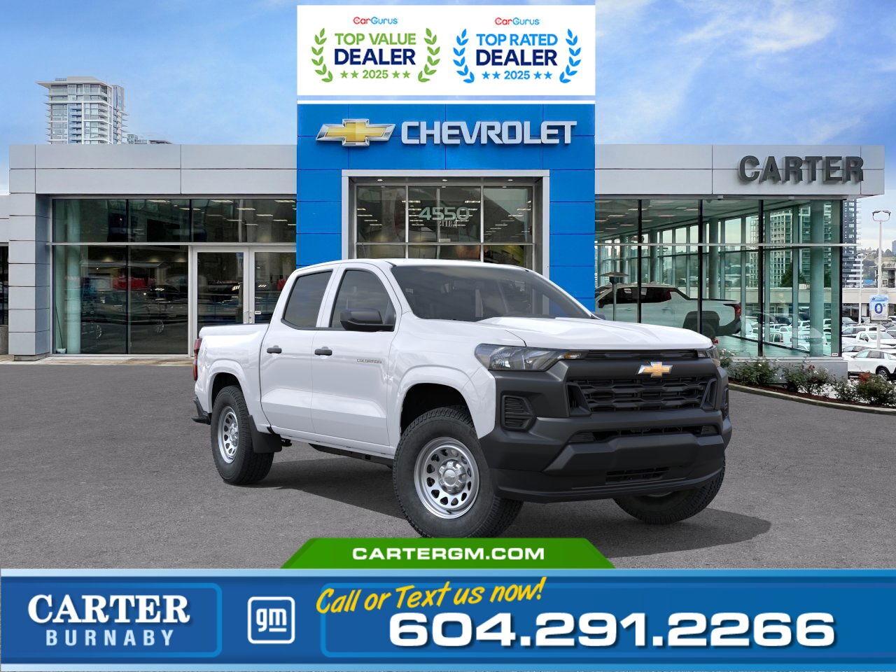 New 2026 Chevrolet Colorado 2WD RWD | TURBOMAX ENG/HD REAR CAMERA/HITCH VIEW for sale in Burnaby, BC