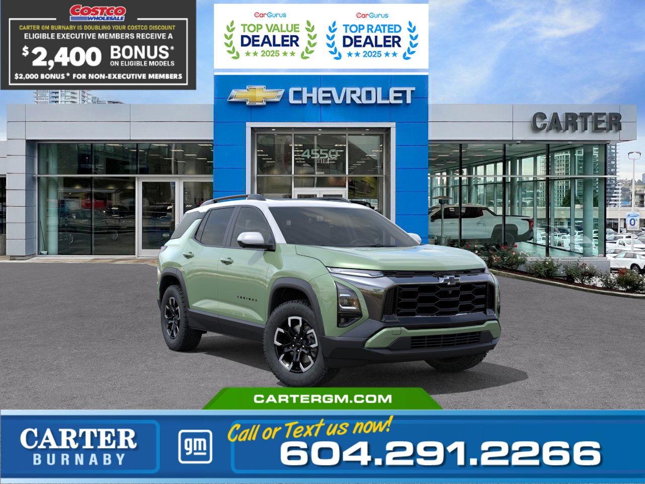 New 2026 Chevrolet Equinox ACTIV AWD | Double Costco Bonus: Up to $2,400! for sale in Burnaby, BC