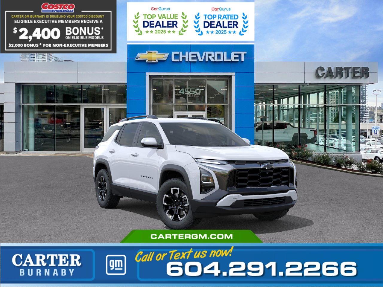 New 2026 Chevrolet Equinox ACTIV AWD | Double Costco Bonus: Up to $2,400! for sale in Burnaby, BC