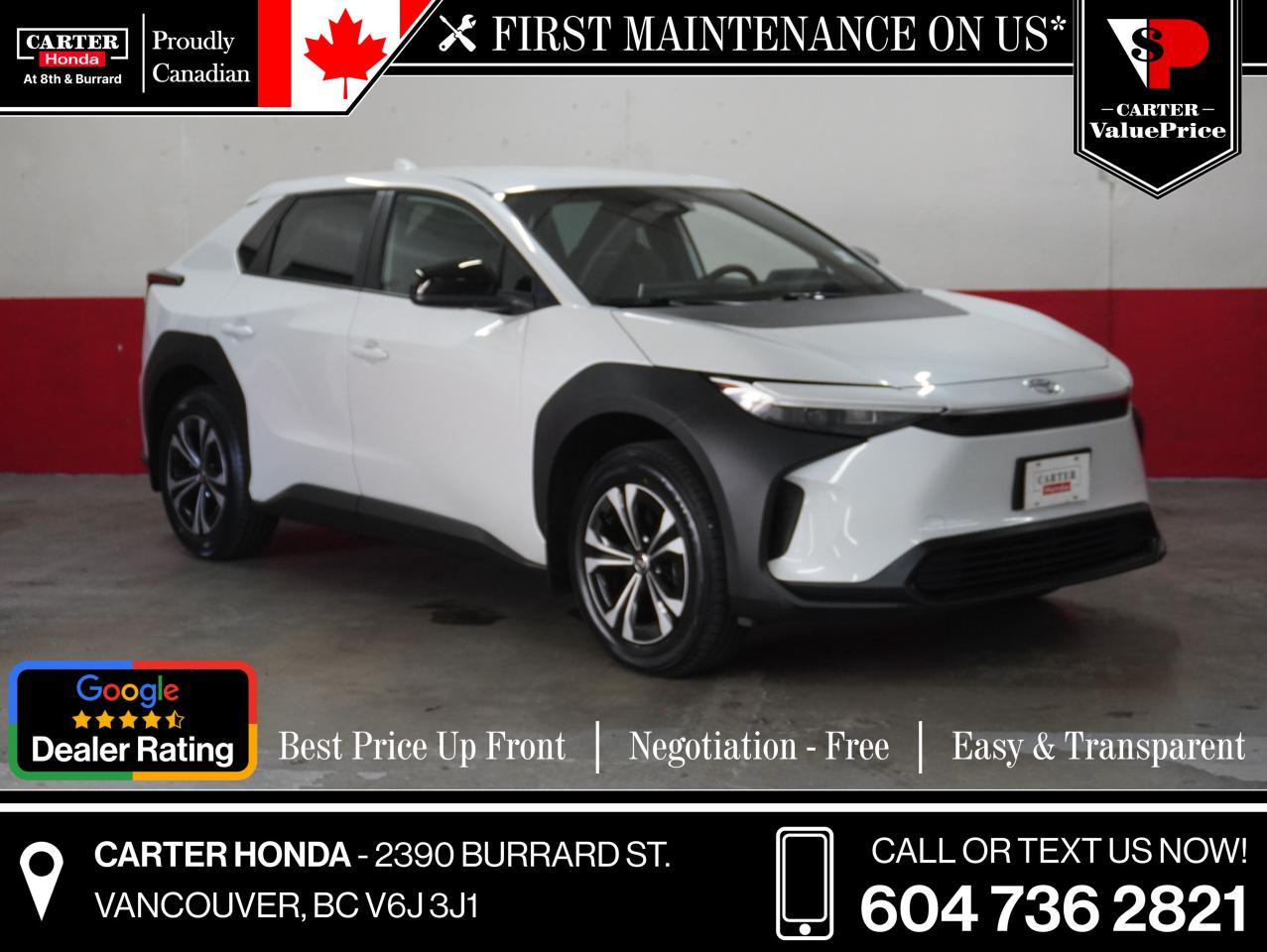 Used 2023 Toyota bZ4X LE 2WD NO ACCIDENTS, NEW TIRES, CHARGER INCLUDED for sale in Vancouver, BC