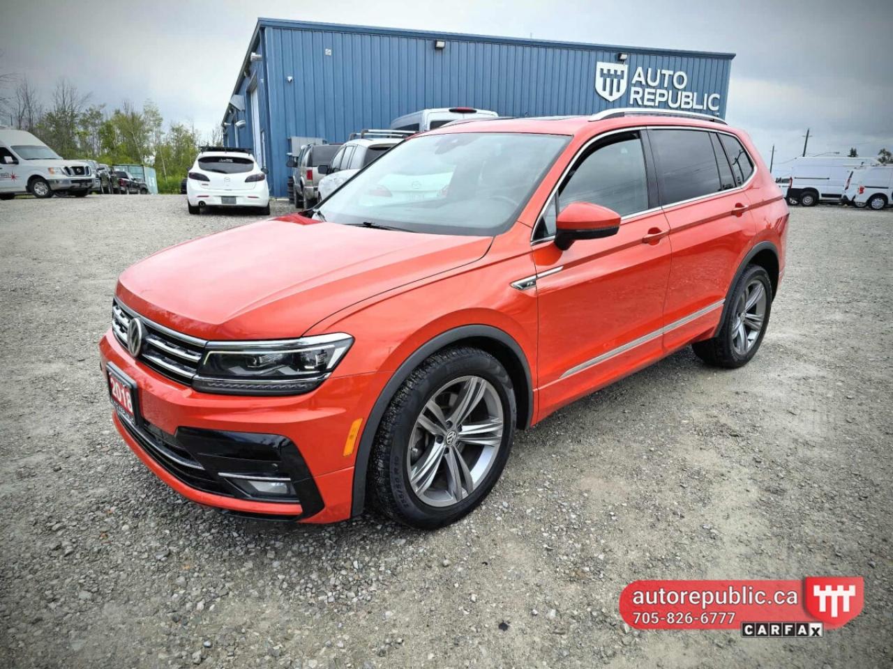 Used 2018 Volkswagen Tiguan Highline R-Line AWD Certified Loaded for sale in Orillia, ON