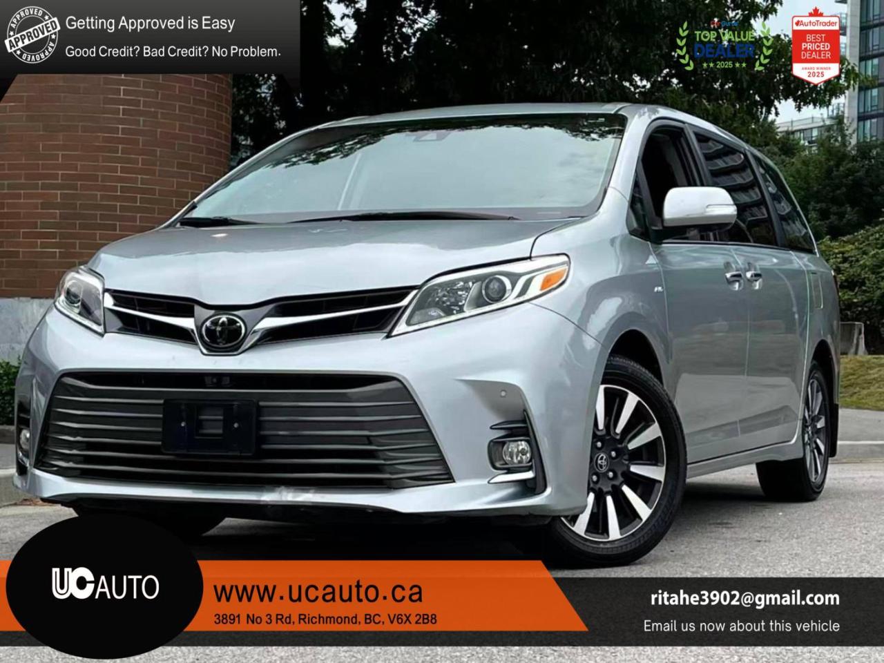 Used 2019 Toyota Sienna LIMITED AWD/ NO ACCIDENT/ BC LOCAL for sale in Richmond, BC