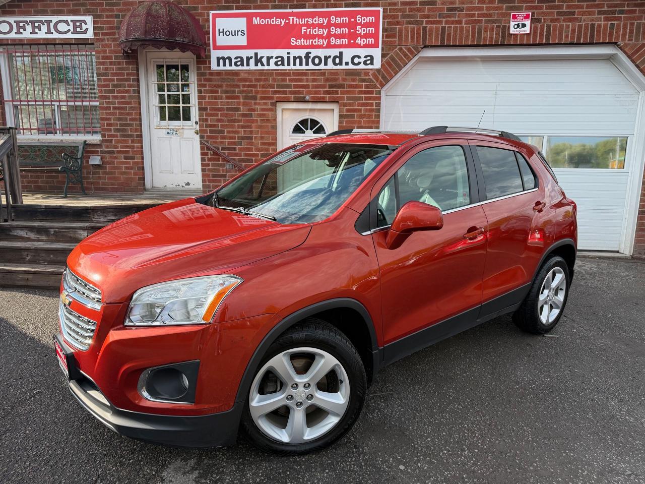 Used 2016 Chevrolet Trax LTZ AWD Htd Lthr Bck Up Cam BT Sunroof for sale in Bowmanville, ON