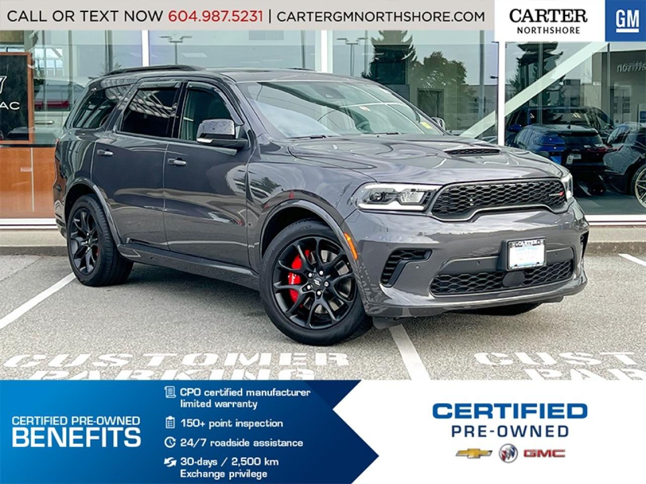 Used 2024 Dodge Durango R-T HEMI | Brembo Brakes/Pano Sunroof/3-Row for sale in North Vancouver, BC