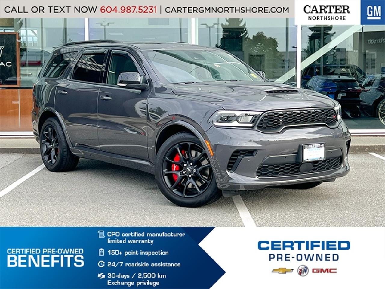 Used 2024 Dodge Durango R-T HEMI | Brembo Brakes/Pano Sunroof/3-Row for sale in North Vancouver, BC