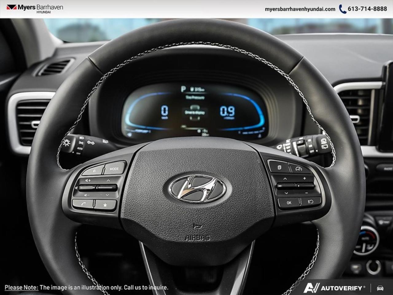 2025 Hyundai Venue Ultimate IVT w/Denim Interior  - $202 B/W Photo