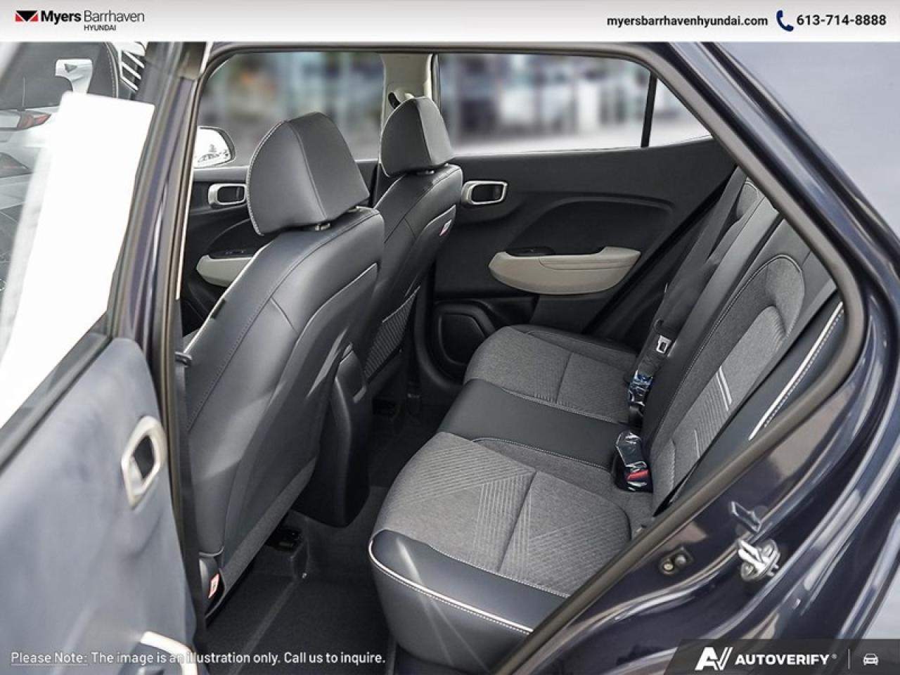 2025 Hyundai Venue Ultimate IVT w/Denim Interior  - $202 B/W Photo