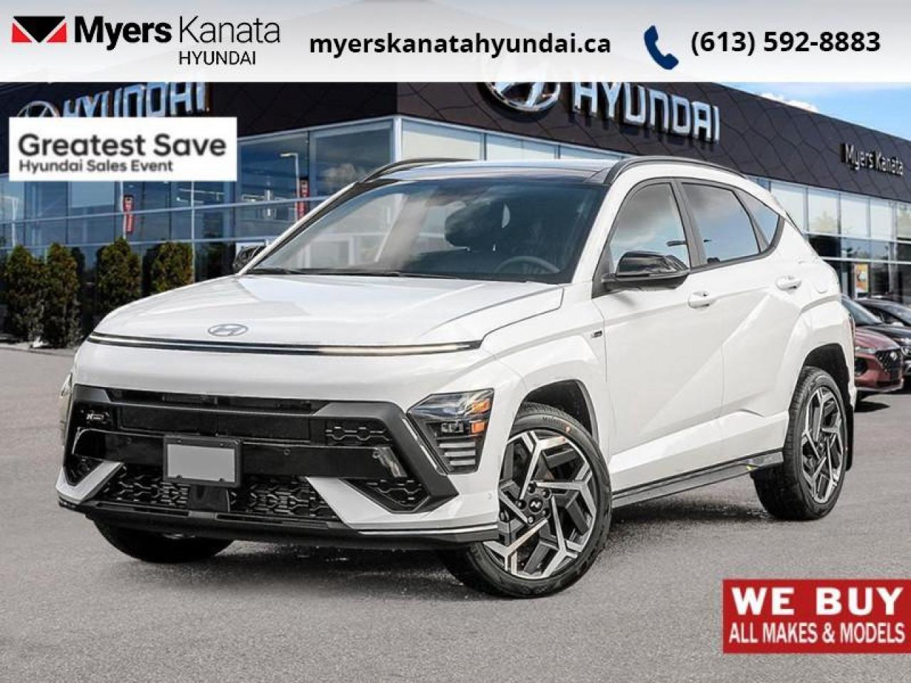 New 2025 Hyundai KONA N Line AWD w/Two-Tone Roof  - $134.04 /Wk for sale in Kanata, ON