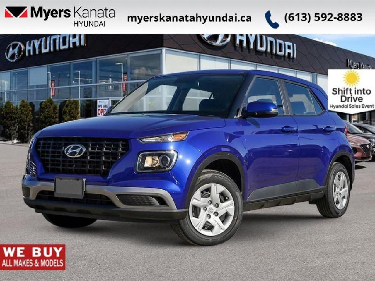 New 2025 Hyundai Venue Essential IVT  - Heated Seats - $89.06 /Wk for sale in Kanata, ON