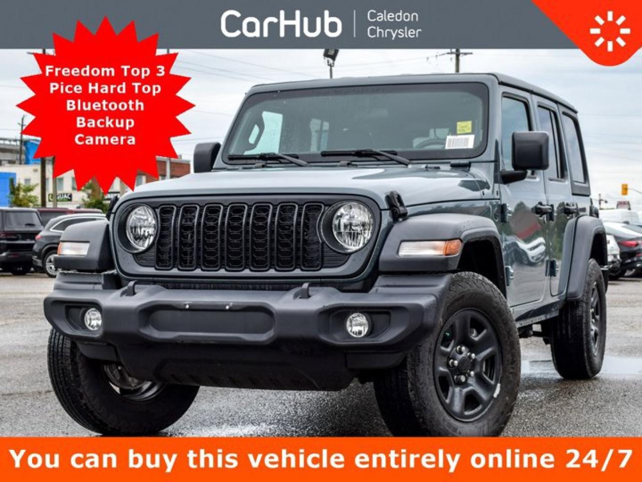 New 2024 Jeep Wrangler Sport 4 Door Freedom Top 12.3