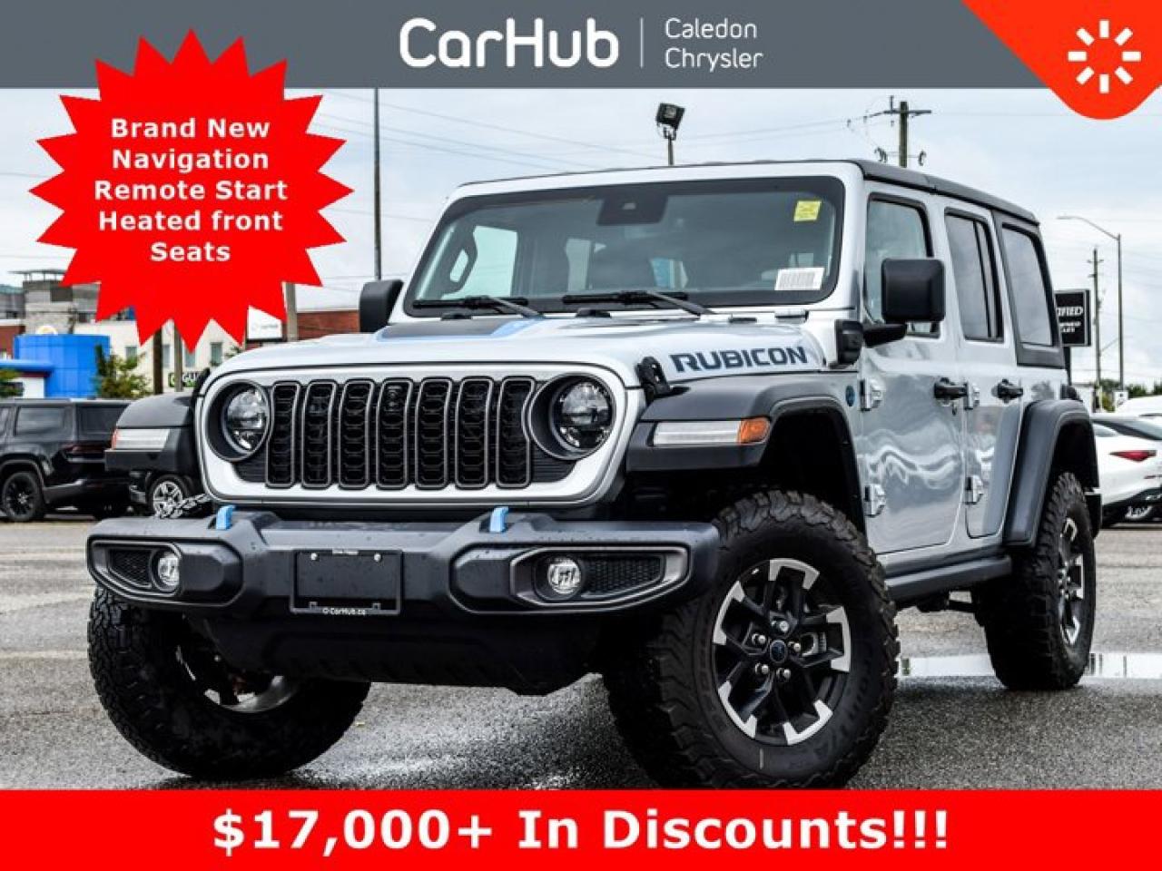 New 2024 Jeep Wrangler 4xe Rubicon 4 Door Freedom Top 12.3