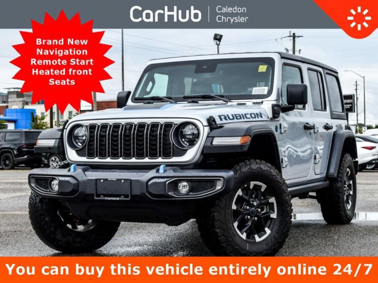 New 2024 Jeep Wrangler 4xe Rubicon 4 Door Freedom Top 12.3