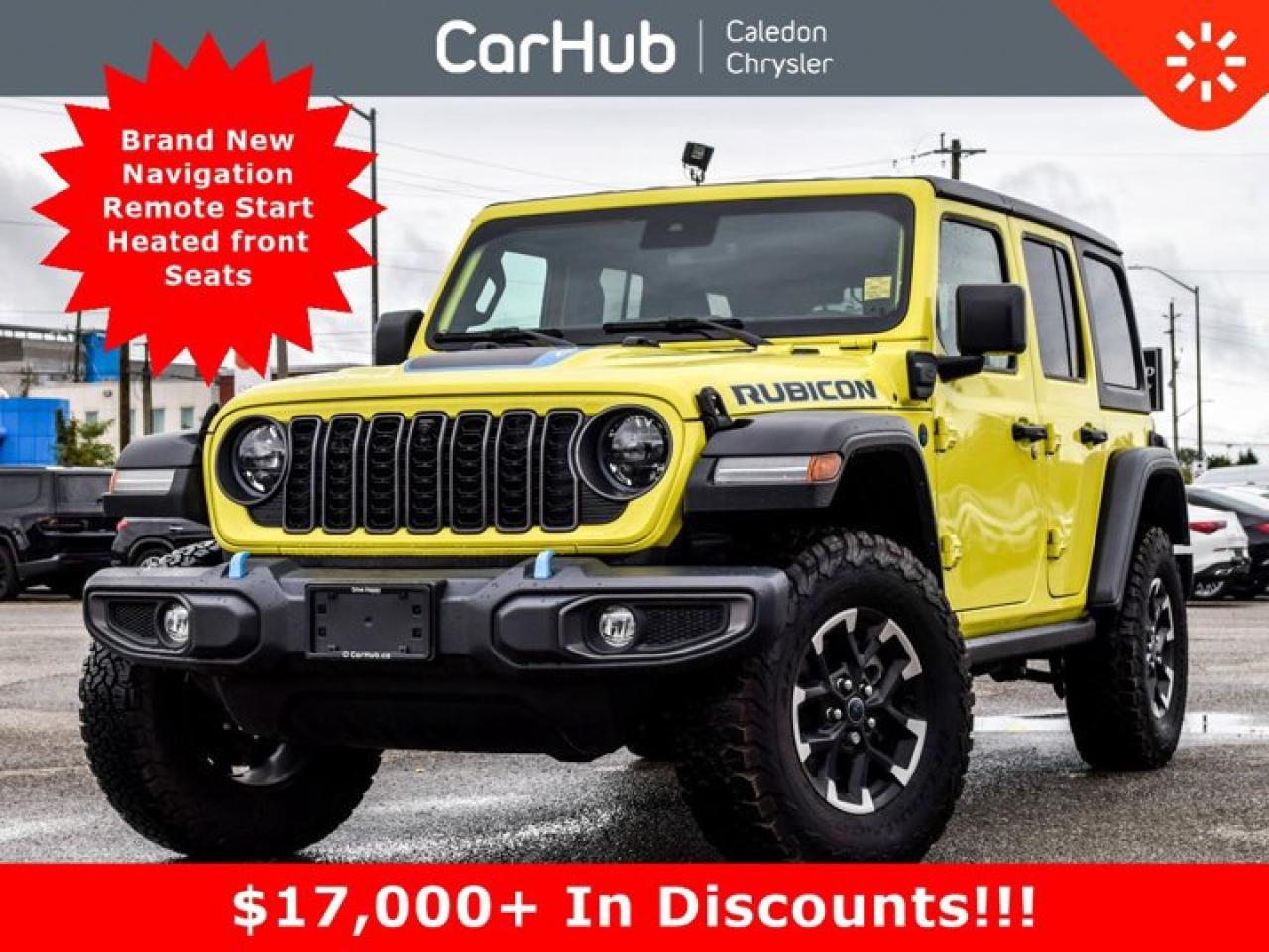 New 2024 Jeep Wrangler 4xe Rubicon 4 Door Freedom Top 12.3