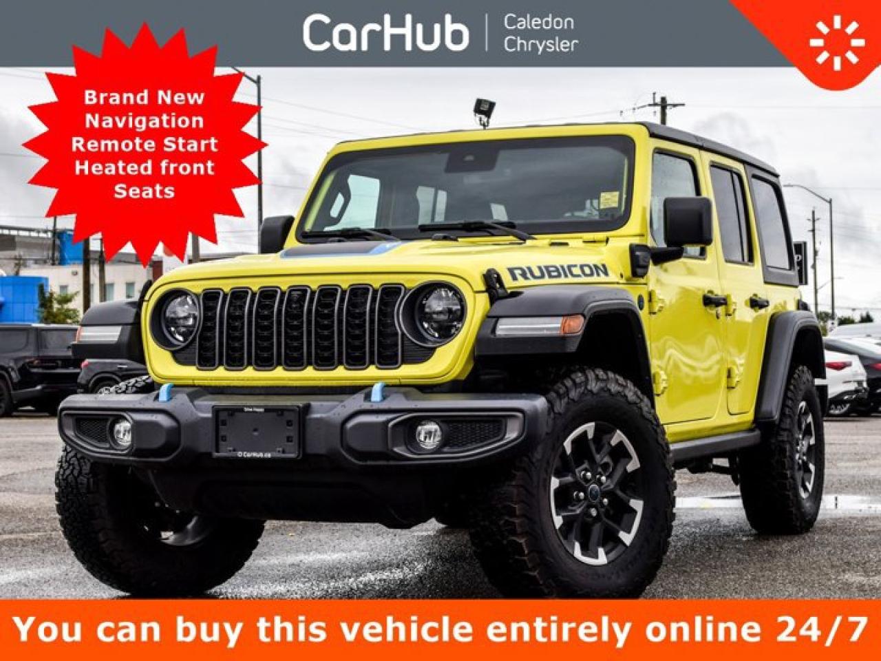 New 2024 Jeep Wrangler 4xe Rubicon 4 Door Freedom Top 12.3