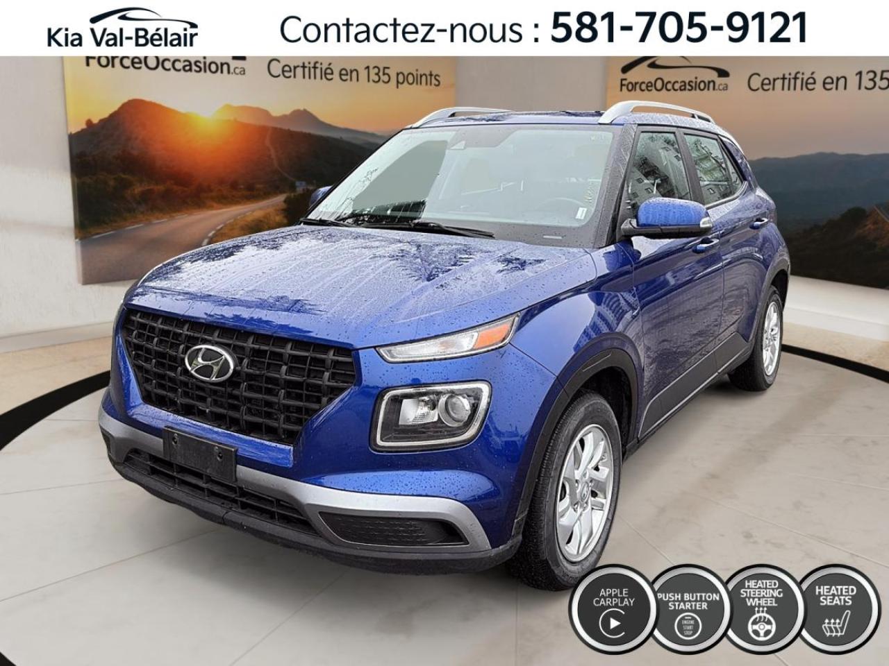 Used 2022 Hyundai Venue PREFERRED *CRUISE *CAMERA *CARPLAY *A/C *SIEGES CHAUFF for sale in Québec, QC
