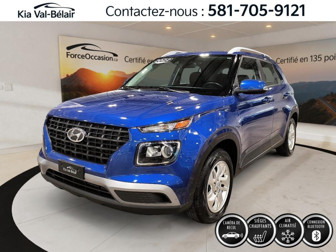 Used 2022 Hyundai Venue PREFERRED *CRUISE *CAMERA *CARPLAY *A/C *SIEGES CHAUFF for sale in Québec, QC