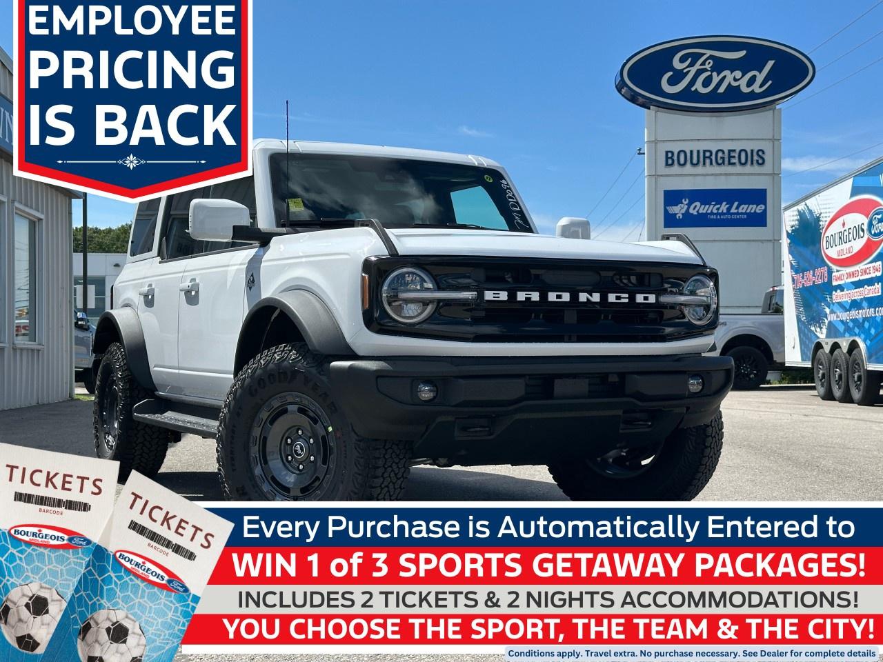 New 2025 Ford Bronco OUTER BANKS 4 DOOR 4X4 for sale in Midland, ON