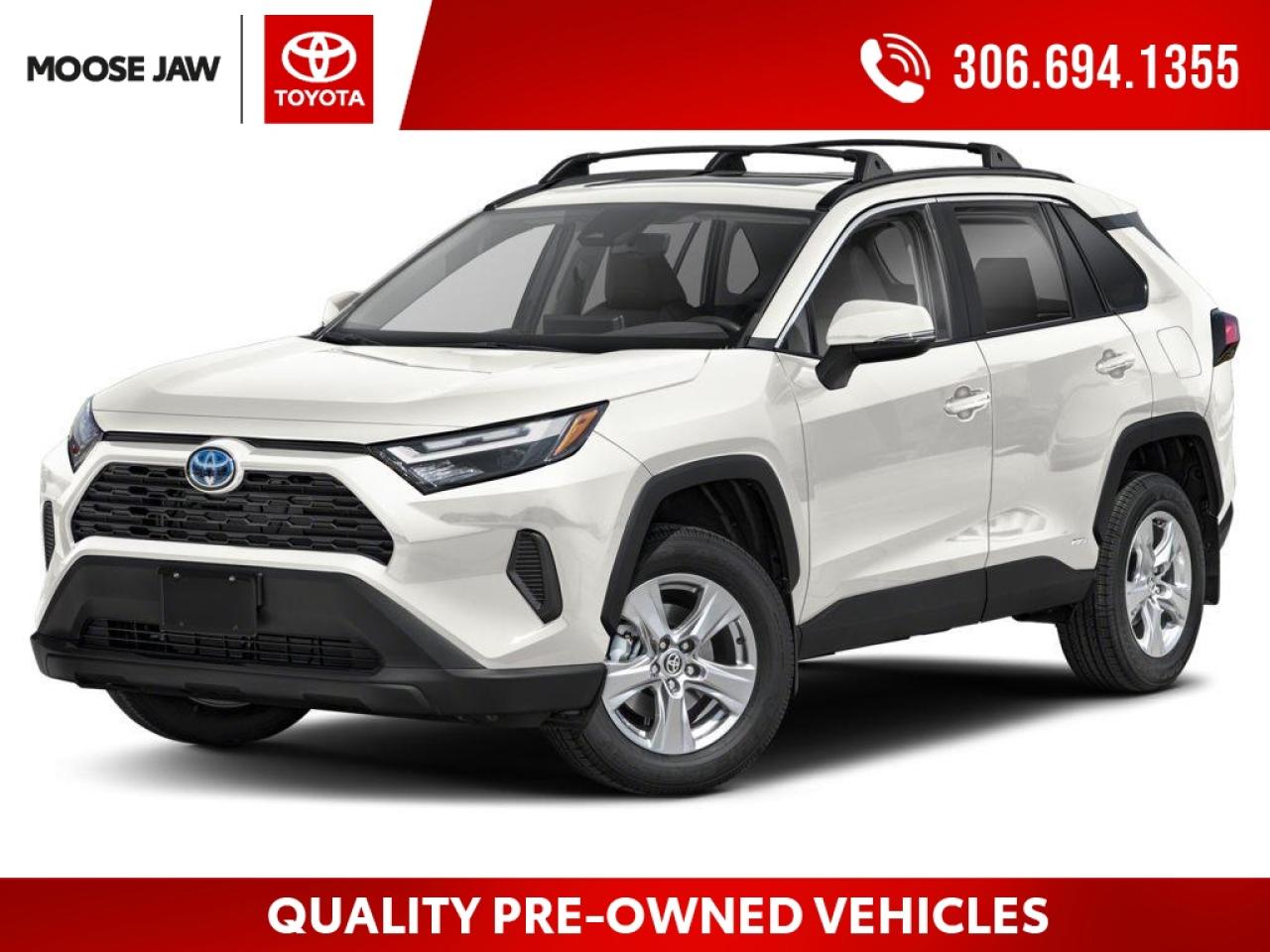 Used 2025 Toyota RAV4 Hybrid Efficiency meets everyday versatility. The 2025 RAV4 Hybrid XLE delivers outstanding fuel economy, confident all-wheel drive, and a stylish, comfortable interior packed with smart technology. for sale in Moose Jaw, SK