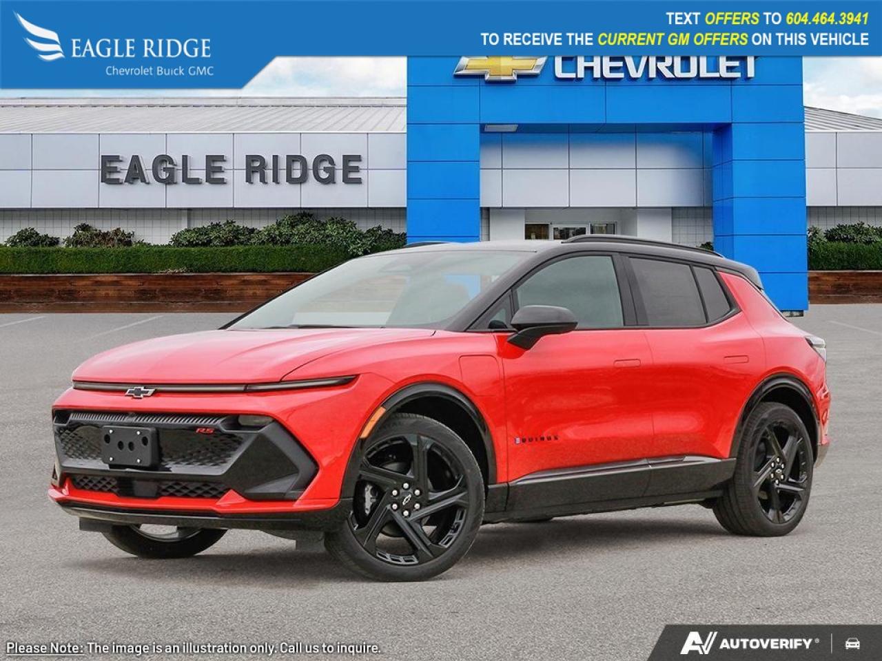 New 2026 Chevrolet Equinox EV RS 17.7-inch touchscreen, 11-inch driver display, Google Built-in, Wi-Fi compatibility, wireless Apple CarPlay, wireless Android Auto, voice recognition, Bluetooth, six-speaker audio for sale in Coquitlam, BC