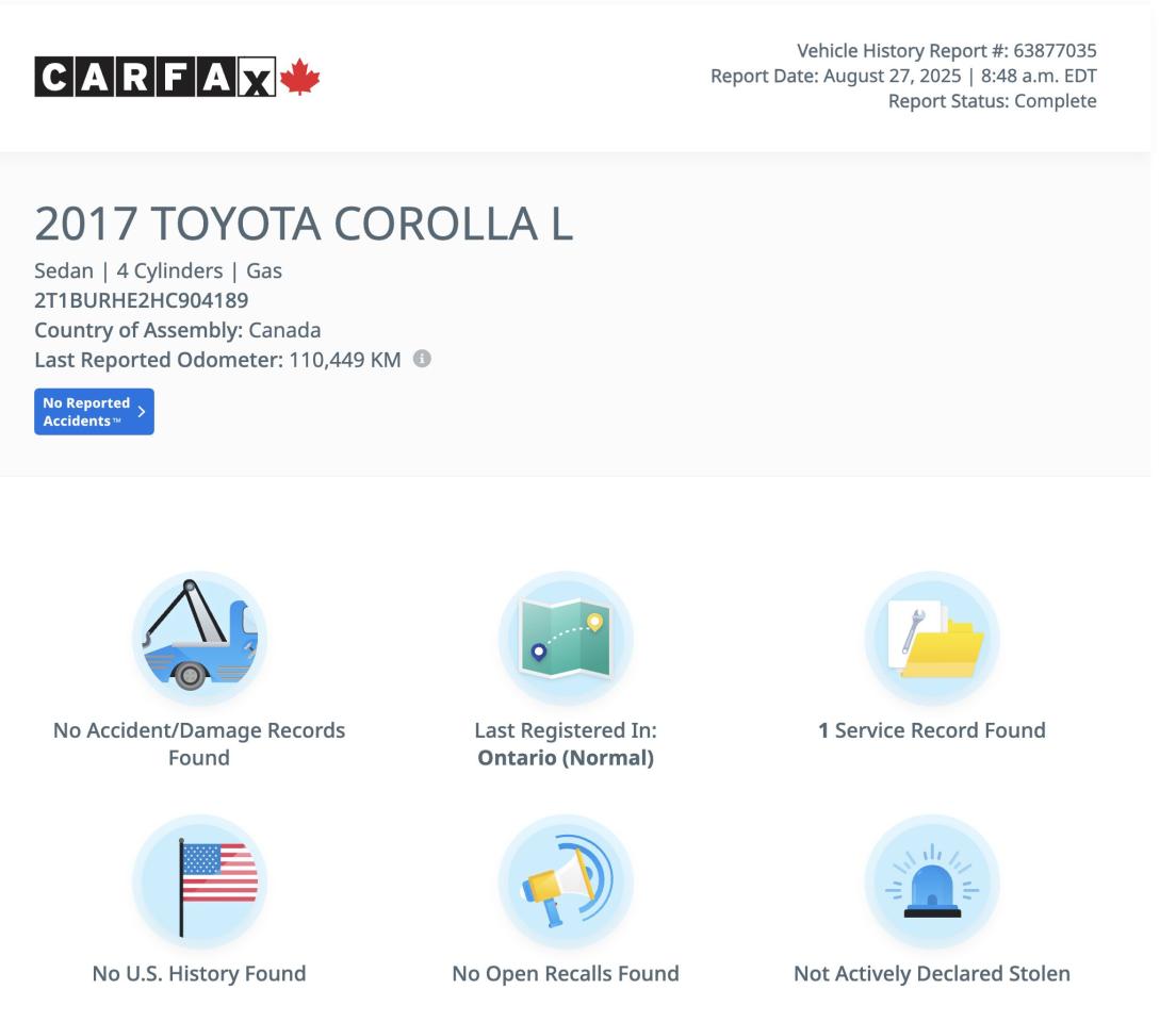 2017 Toyota Corolla XSE No Accident Heated Seats Push Button Start Photo2