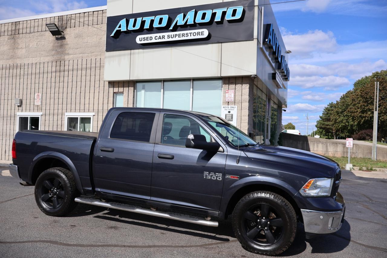 Used 2018 RAM 1500 OUTDOORSMAN CREW 4WD CERTIFIED *ACCIDENT FREE* CAMERA NAV BLUETOOTH LEATHER HEATED SEATS CRUISE ALLOYS for sale in Burlington, ON