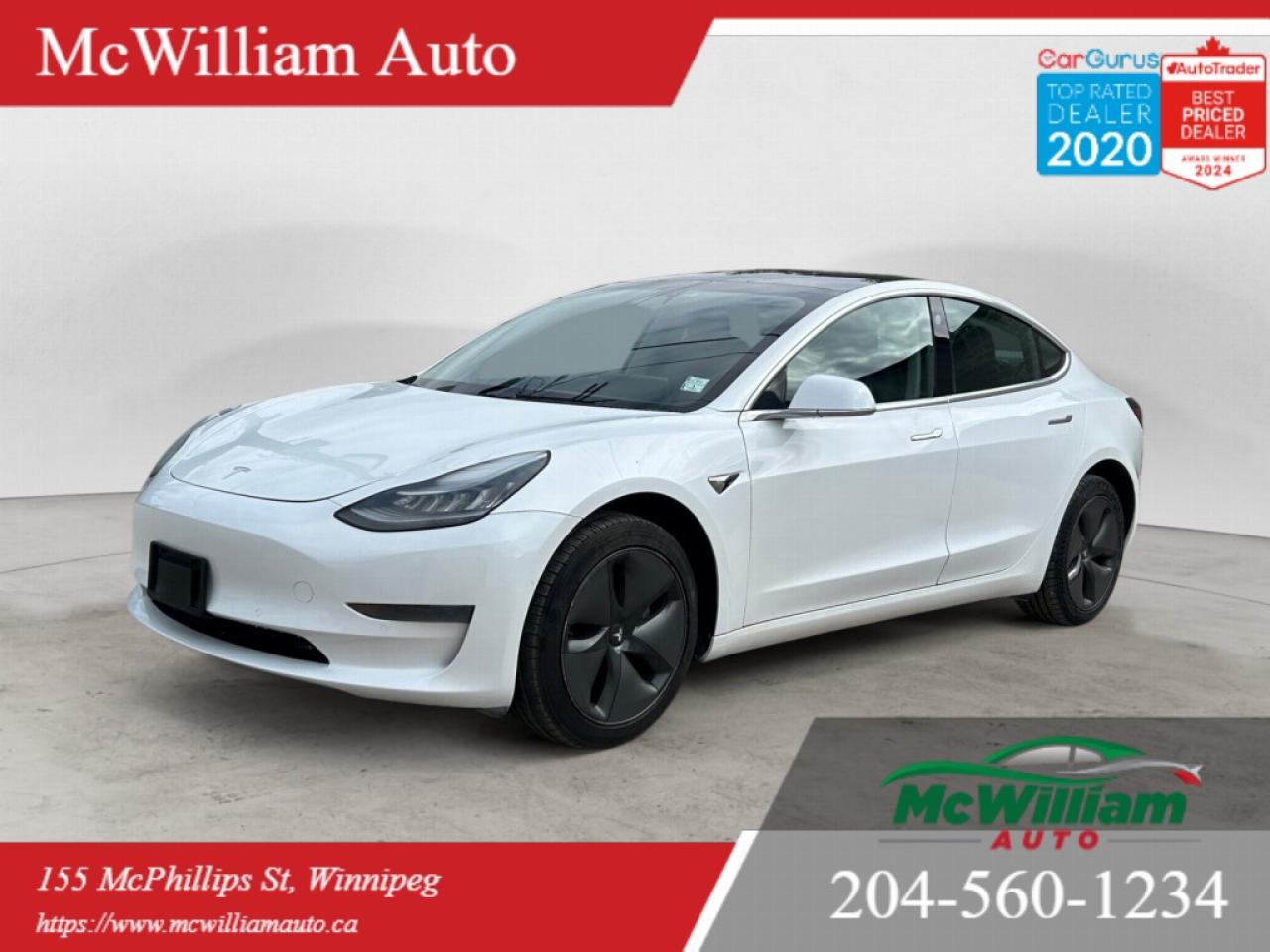 Used 2019 Tesla Model 3 Mid Range RWD | Drives Like New | Clean Vehicle History | for sale in Winnipeg, MB