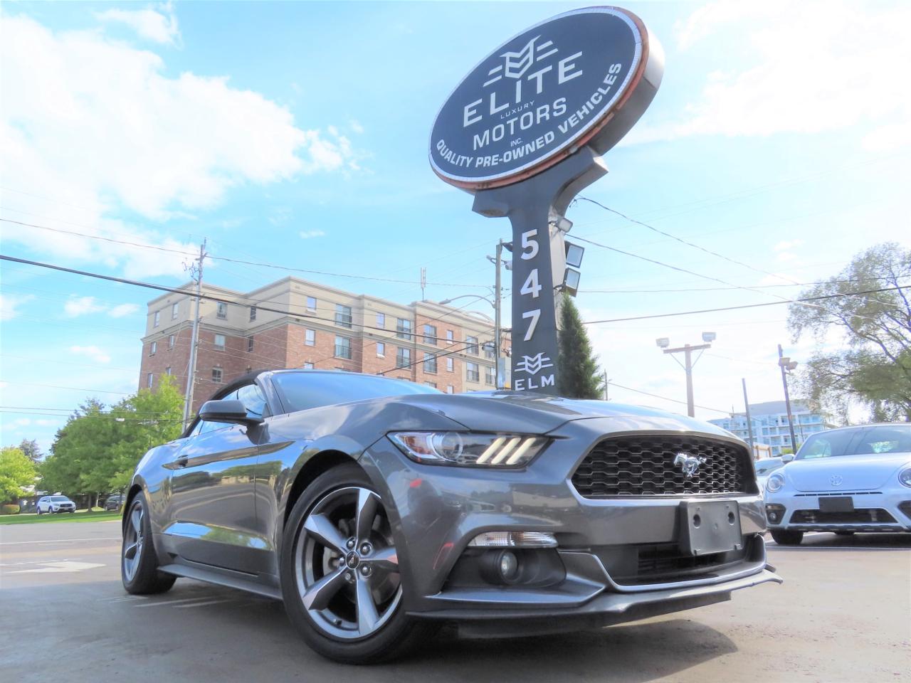 Used 2015 Ford Mustang CONVERTIBLE - EcoBoost Premium - Leather !! for sale in Burlington, ON