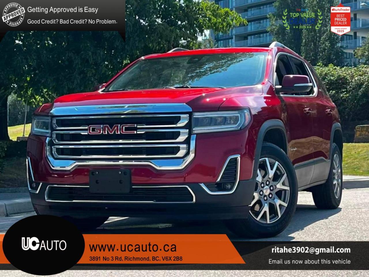Used 2022 GMC Acadia AWD SLT/ CLEAN TITLE/ BC LOCAL for sale in Richmond, BC