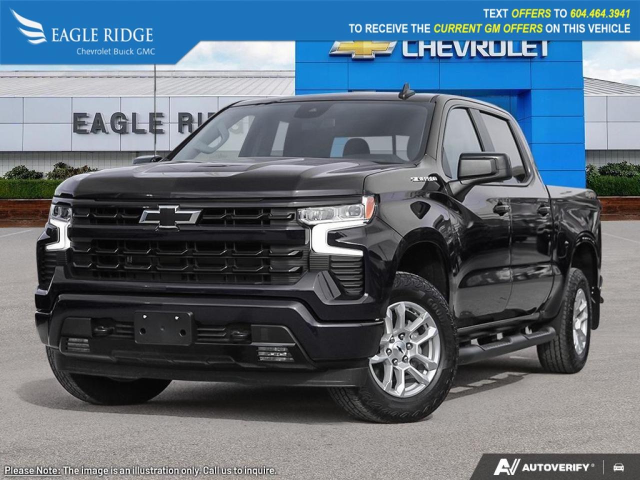 New 2026 Chevrolet Silverado 1500 RST dual-zone automatic climate control, remote start, rear defogger, keyless access and ignition, 12.3-inch driver display, 13.4-inch touchscreen, Google Built-In, voice control, WiFi compatibility, wire for sale in Coquitlam, BC