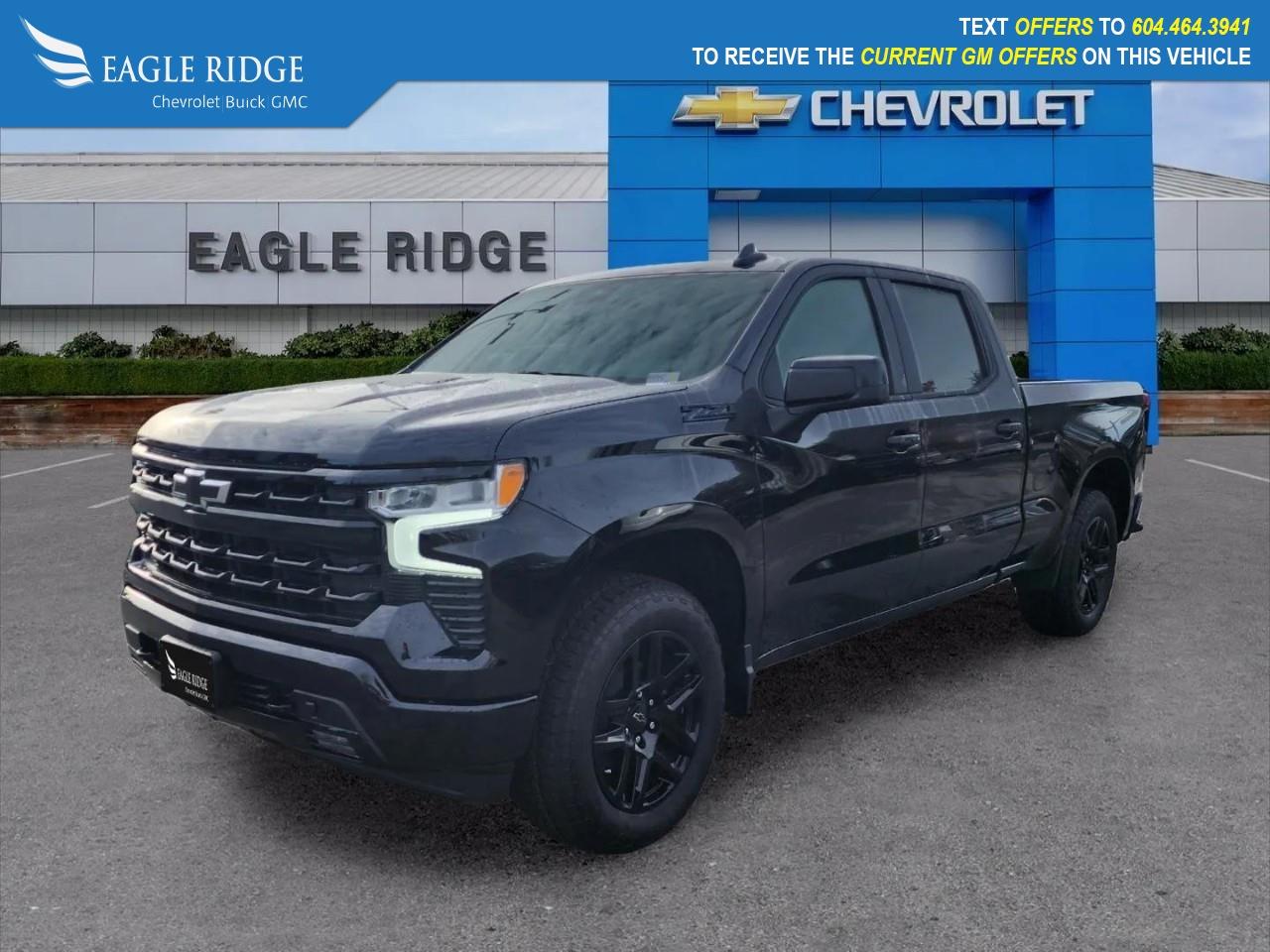 New 2026 Chevrolet Silverado 1500 RST dual-zone automatic climate control, remote start, rear defogger, keyless access and ignition, 12.3-inch driver display, 13.4-inch touchscreen, Google Built-In, voice control, WiFi compatibility, wire for sale in Coquitlam, BC