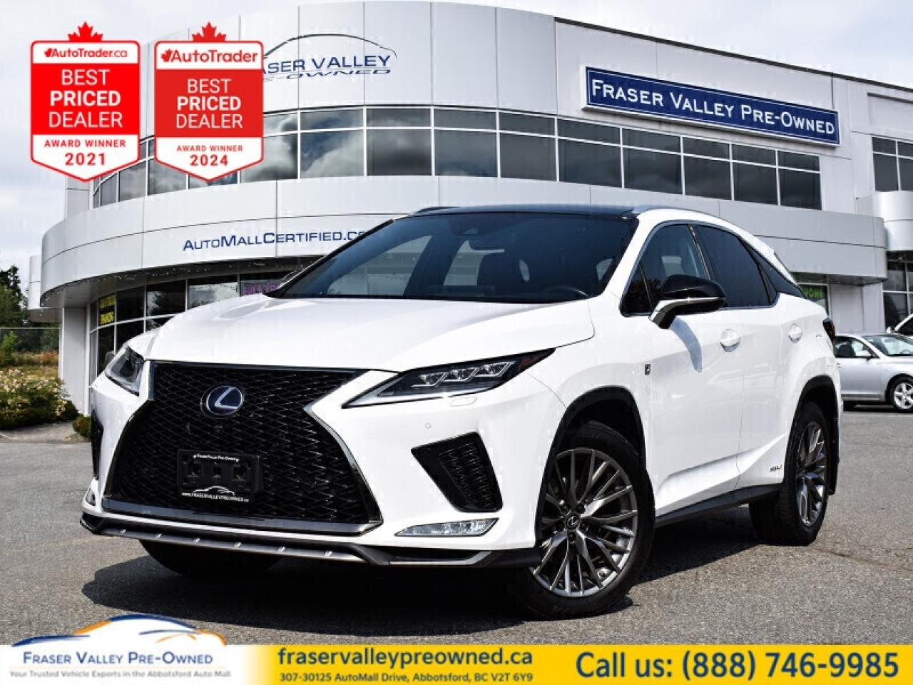 Used 2020 Lexus RX 450h AWD  Hybrid Luxury • F Sport • Amazing Value for sale in Abbotsford, BC