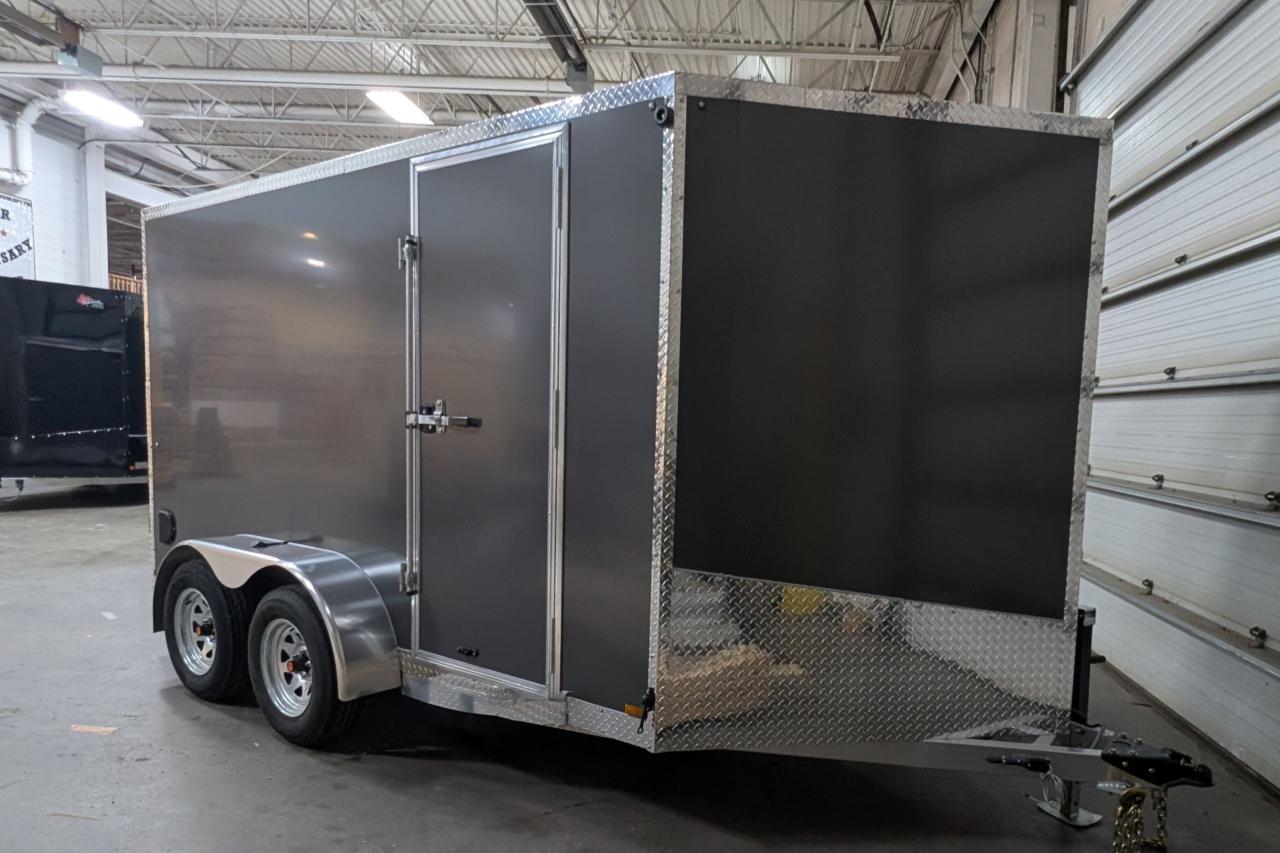 New 2025 Canadian Trailer Company 7x12 V-Nose Cargo Trailer Aluminum Tandem Axle for sale in Guelph, ON
