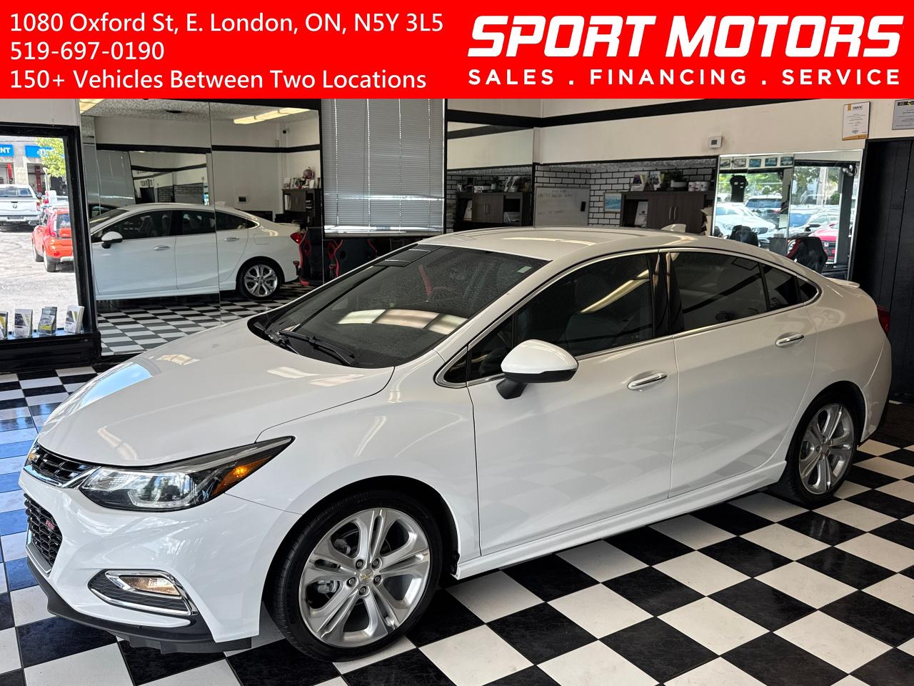 Used 2018 Chevrolet Cruze Premier+Leather+ApplePlay+Remote Start+A/C for sale in London, ON