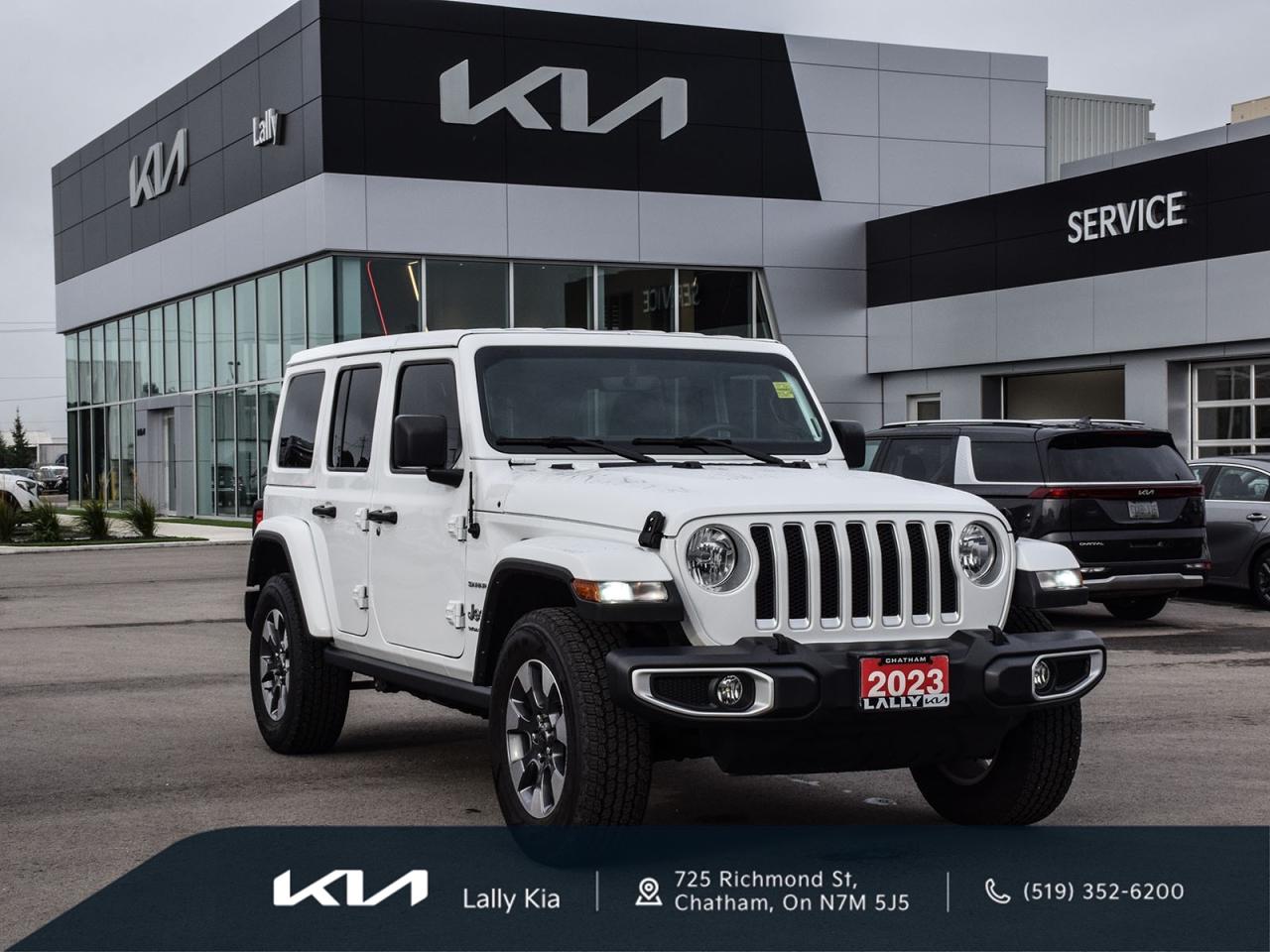 Used 2023 Jeep Wrangler Sahara New Arrival | Hardtop | Low KMs | Clean CarFax | Nav for sale in Chatham, ON