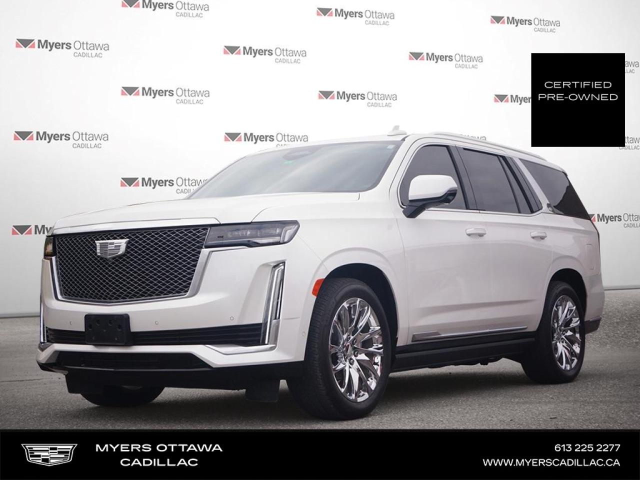 Used 2021 Cadillac Escalade Premium Luxury  PREMIUM, 6.2 V8, RADIANT PACKAGE, REAR TV'S for sale in Ottawa, ON