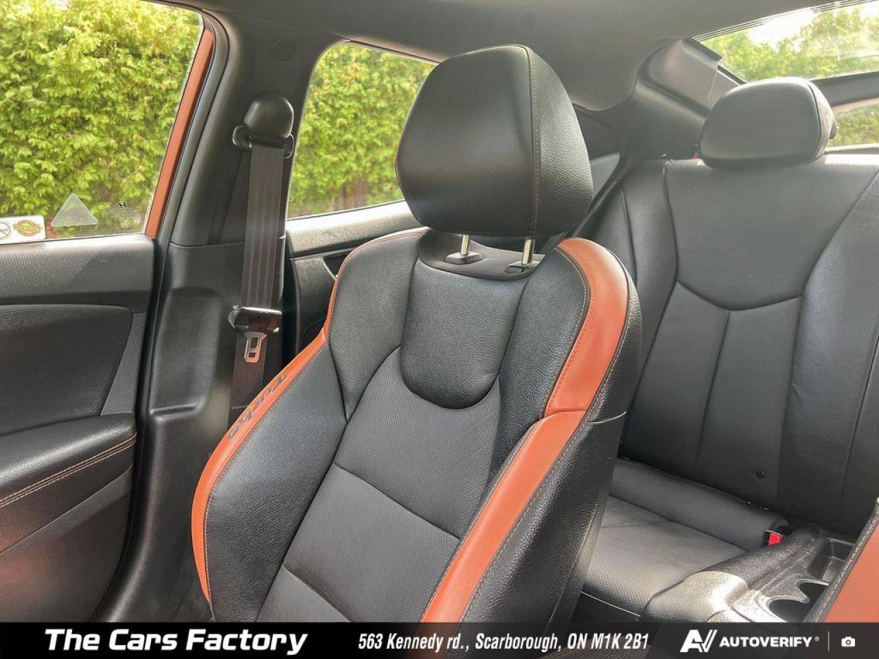 2016 Hyundai Veloster Turbo w/Orange Colour Pack Only 022,934KM - Photo #20