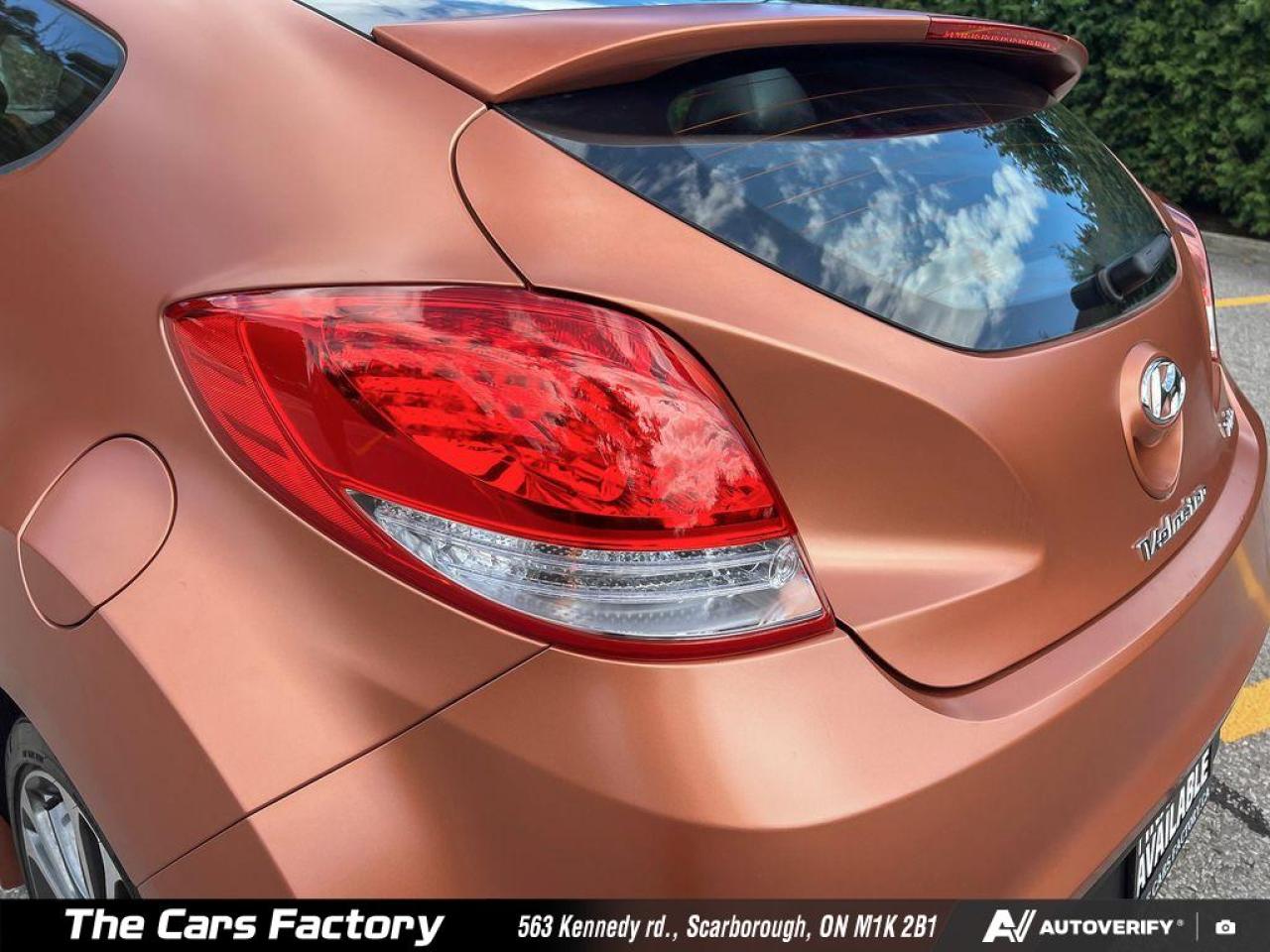 2016 Hyundai Veloster Turbo w/Orange Colour Pack Only 022,934KM - Photo #10