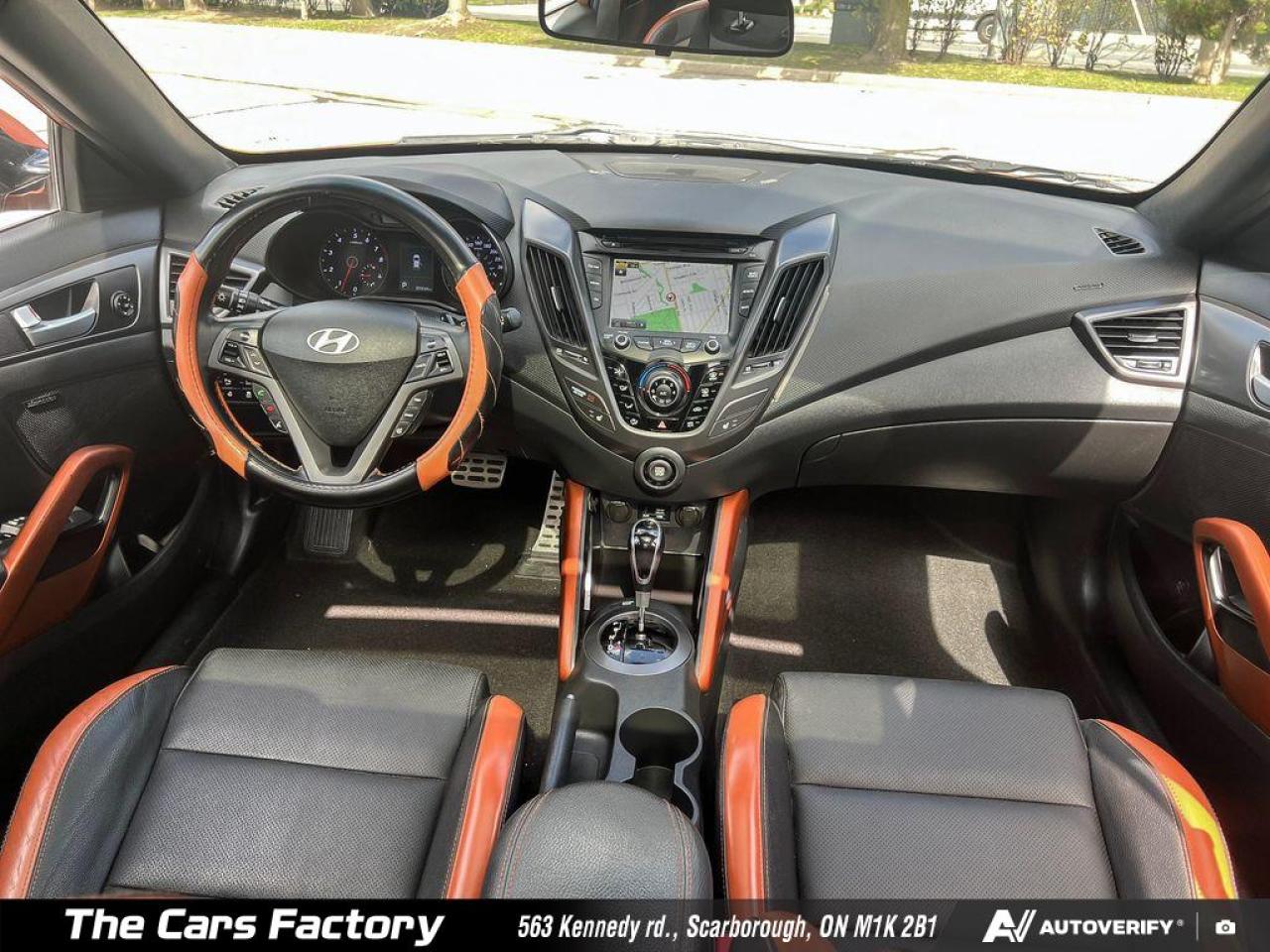 2016 Hyundai Veloster Turbo w/Orange Colour Pack Only 022,934KM - Photo #24