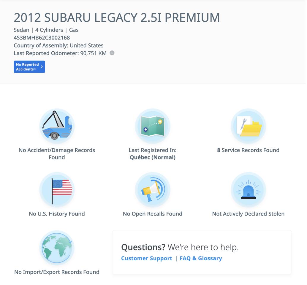 2012 Subaru Legacy Auto 2.5i Premium No Accident AWD Heated Seats - Photo #3