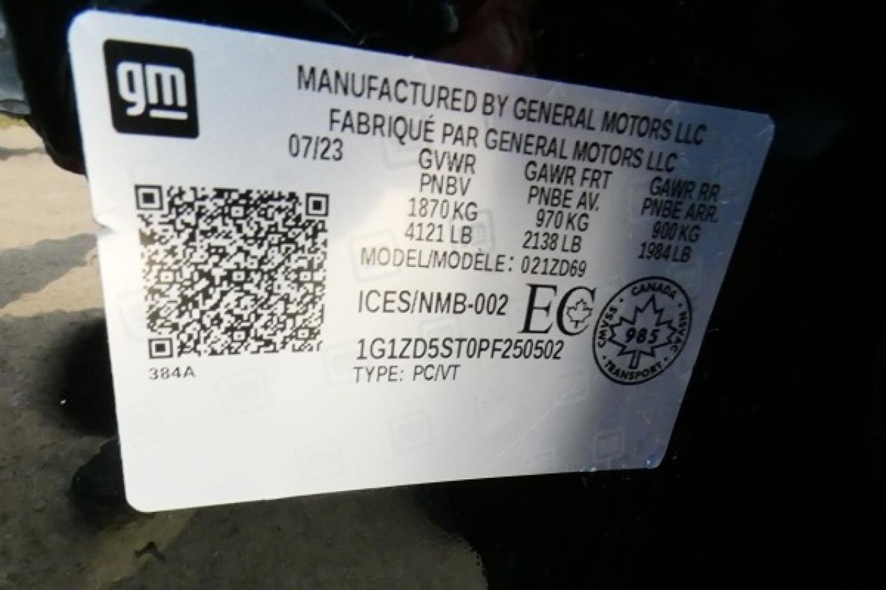 2023 Chevrolet Malibu 1LT w/Htd cloth, pano S/R, BUC - Photo #21