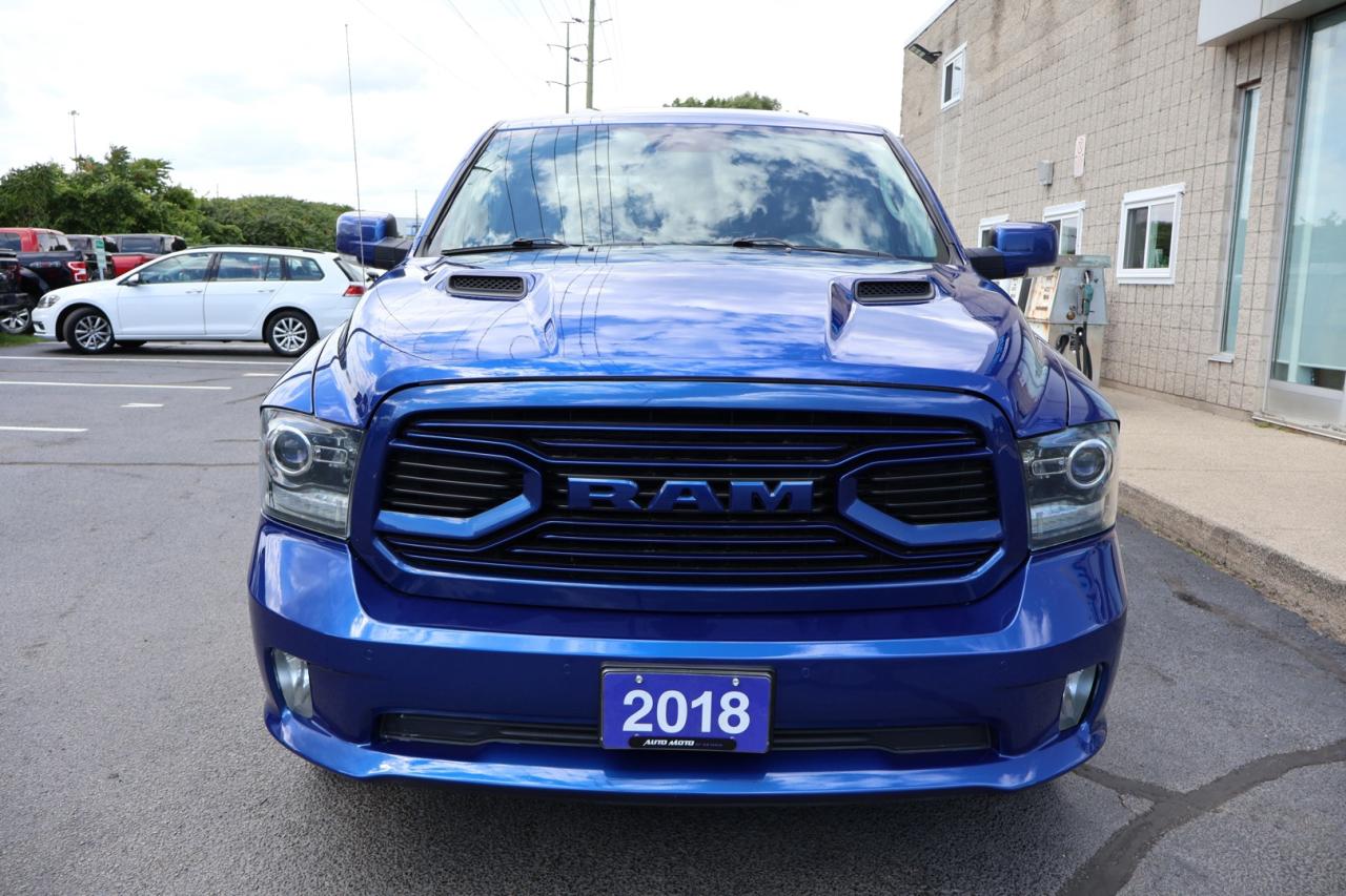 2018 RAM 1500 V8 SPORT HEMI CREW 4WD CERTIFIED *ACCIDENT FREE*DODGE MAINTAIN* CAMERA NAV BLUETOOTH LEATHER HEATED SEARS SUNROOF CRUISE ALLOYS - Photo #2
