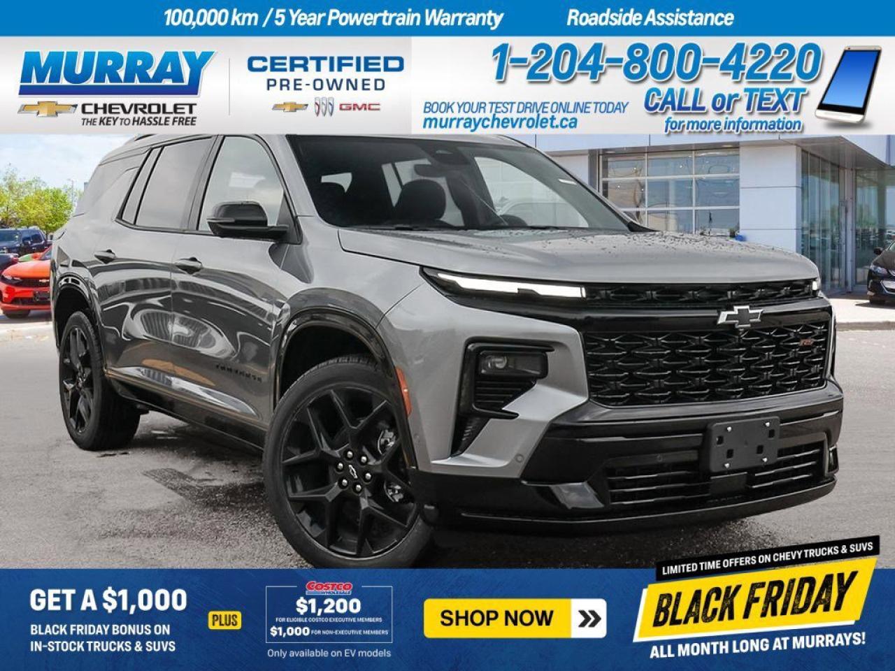 New 2026 Chevrolet Traverse RS for sale in Winnipeg, MB