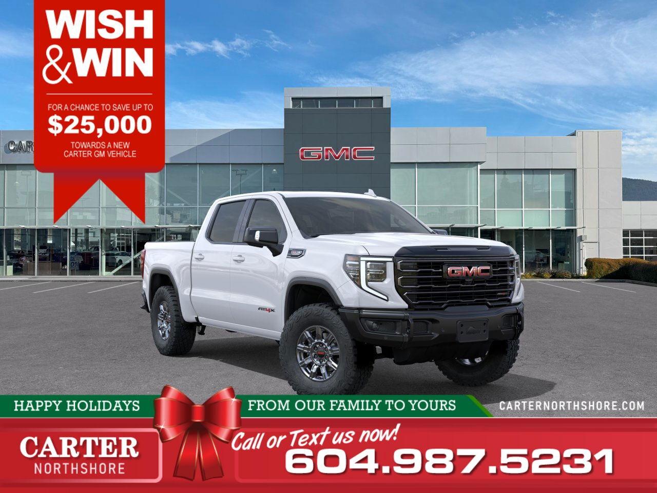 New 2026 GMC Sierra 1500 AT4X 4WD | Sunroof/Off-Road Pkg for sale in North Vancouver, BC