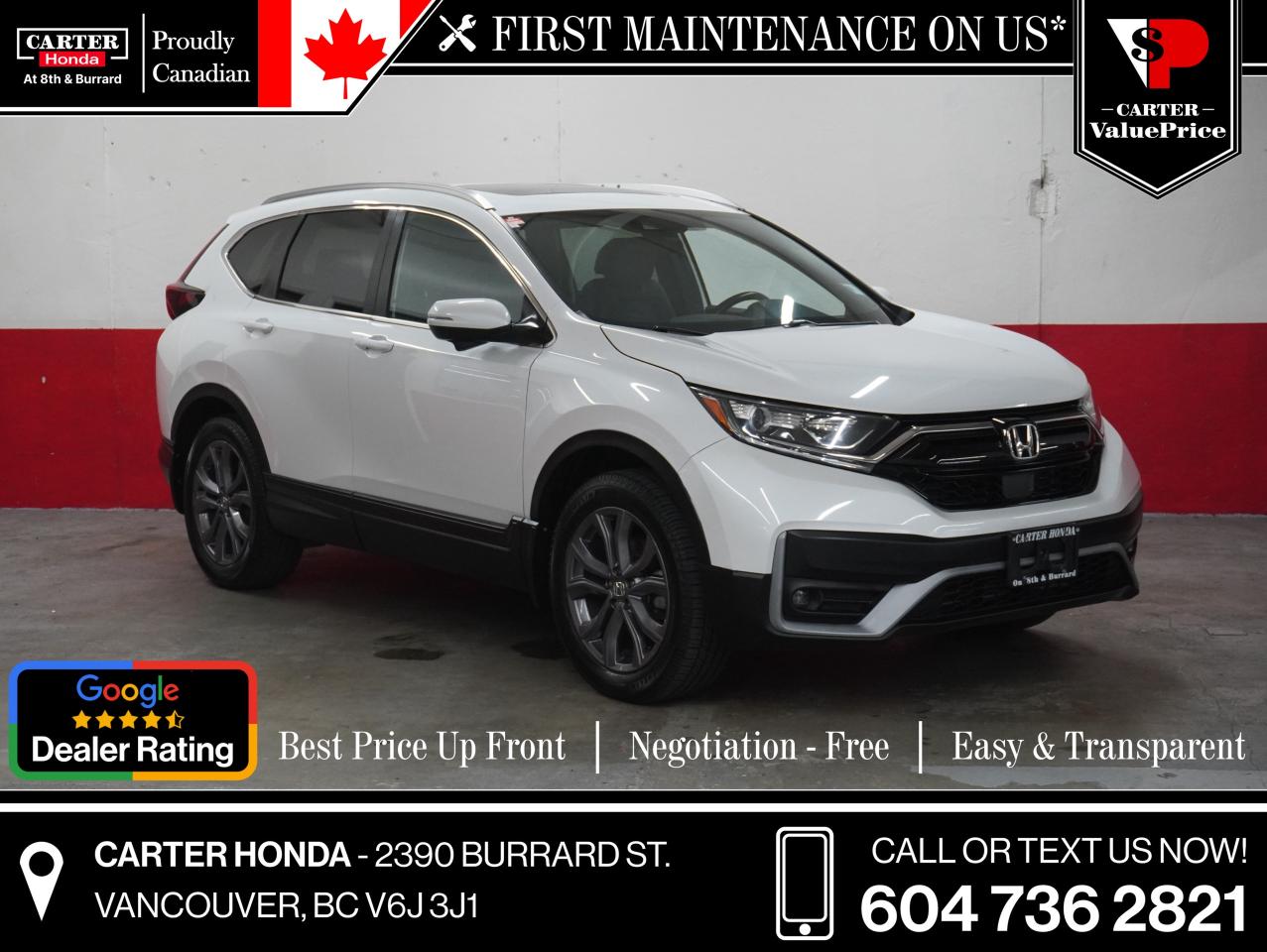 Used 2020 Honda CR-V Sport AWD NO ACCIDENTS, SUNROOF, APPLE/ANDROID for sale in Vancouver, BC