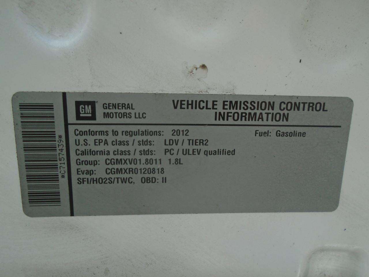 2012 Chevrolet Cruze 4DR SDN LS+ W-1SB - Photo #32