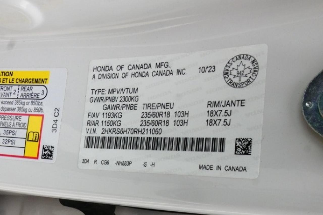 2024 Honda CR-V EX-L HYBRID AWD w/Htd Leather, S/R, BUC - Photo #22