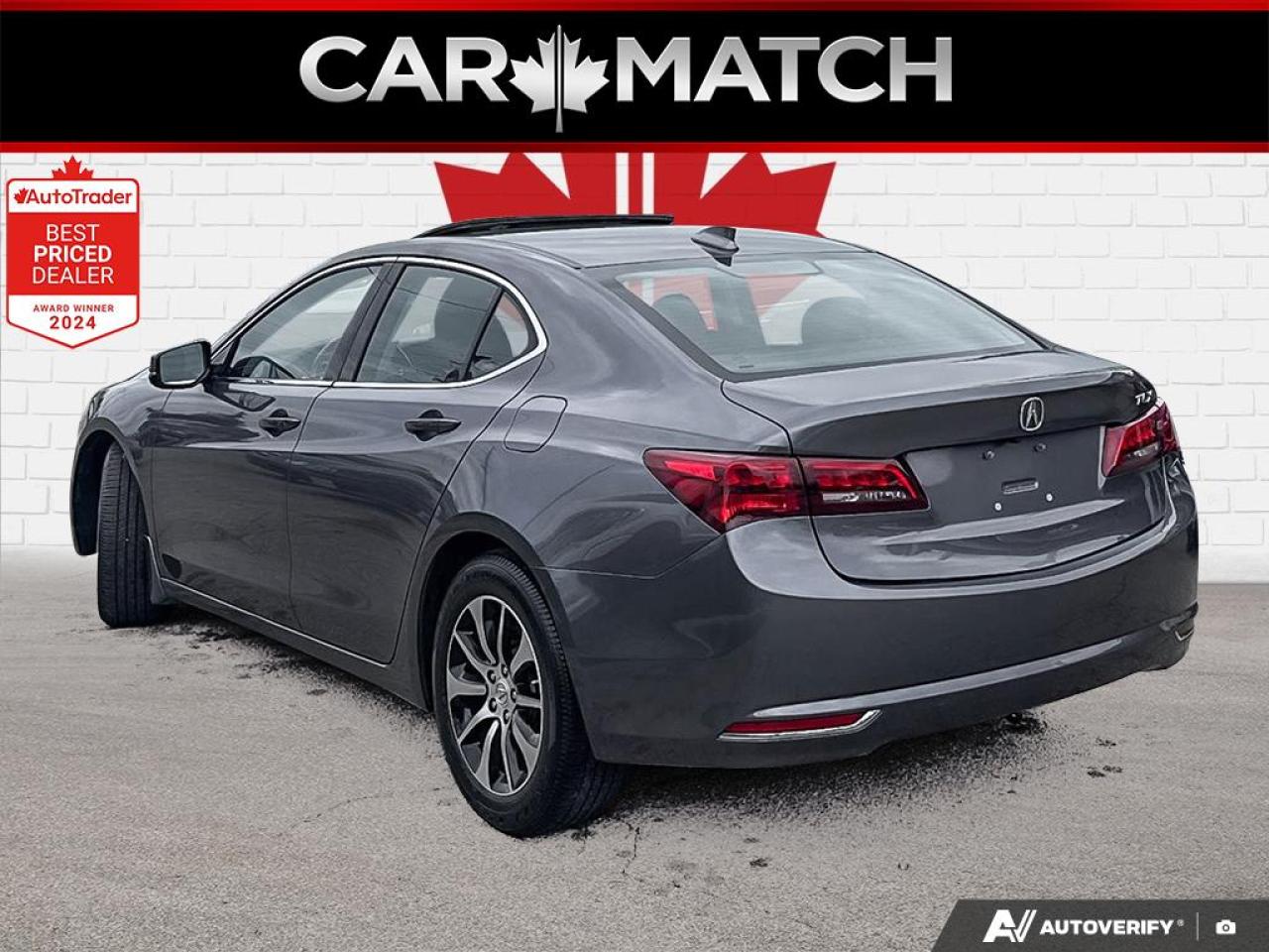 2017 Acura TLX LEATHER / ROOF / HTD SEATS / BLUETOOTH / LOW KMS Photo3