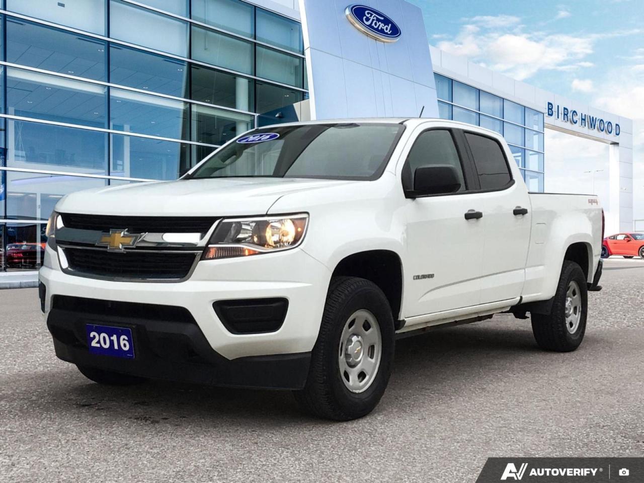 Used 2016 Chevrolet Colorado 4WD WT Crewcab | Accident Free | Low Kilometers | Local Vehicle for sale in Winnipeg, MB